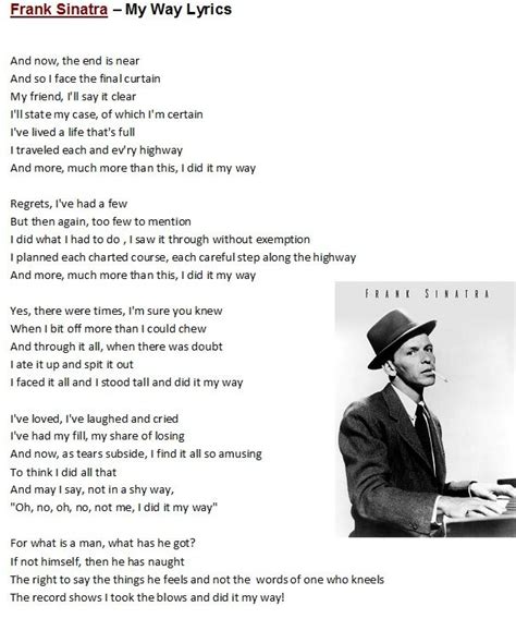 my way songtext|my way frank sinatra lyrics.